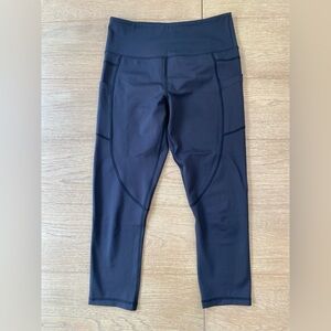 Zyia Black Pocket Light n Tight Hi-Rise Capri 20”